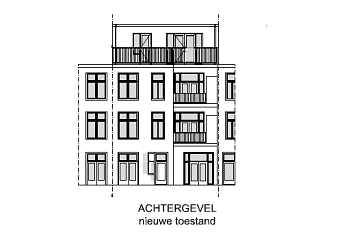 Tekening dakterras Berberisstraat Den Haag - Grip op Vergunningen