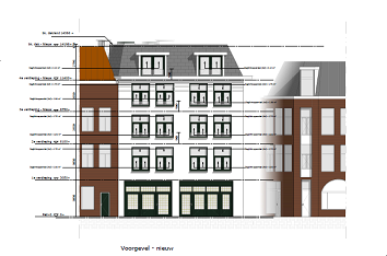 Tekening dakopbouw Kikkerstraat Den Haag - Grip op Vergunningen